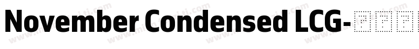 November Condensed LCG字体转换